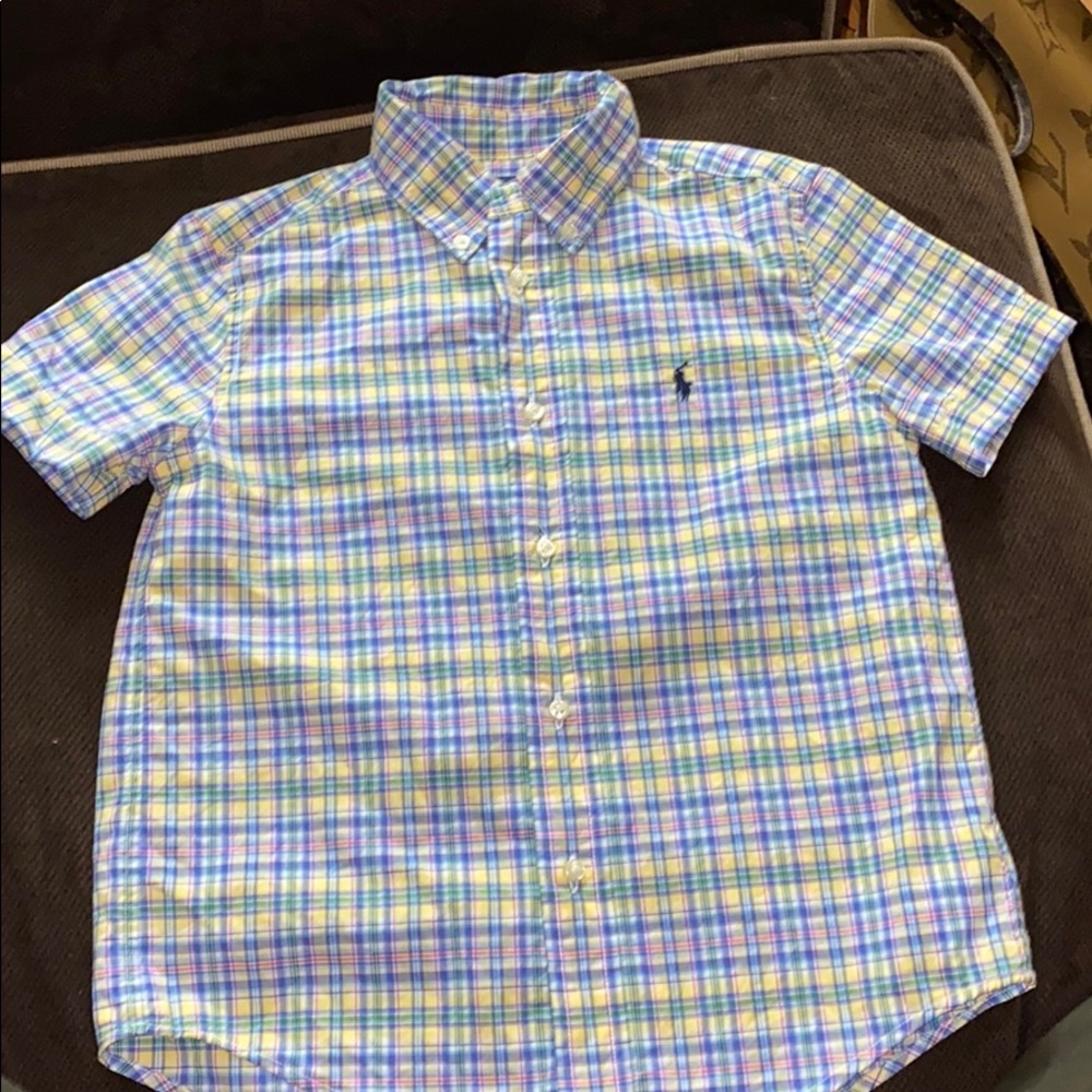 Boy’s short sleeved button down Polo